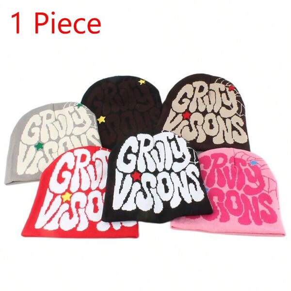 Winter Hats For Women New Beanies Knitted Cute Hat Girls Autumn Female Beanie Caps Warmer Bonnet Ladies Street Hip Hop Cap,School Y2k Pink Accessories