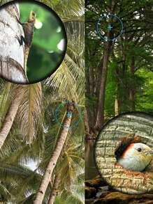 Ống nhòm mạnh mẽ di động zoom 100x22 HD, Kính thiên văn mini gấp với hình ảnh rõ ràng và độ phóng đại 10 lần, Quang học BAK4 FMC để săn bắn thể thao Du lịch cắm trại ngoài trời - Xem 6