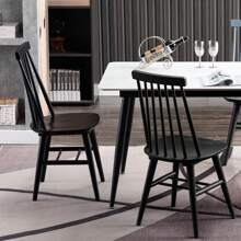Duhome Set of 2 Spindle Back Wood Dining Room Windsor Chairs
