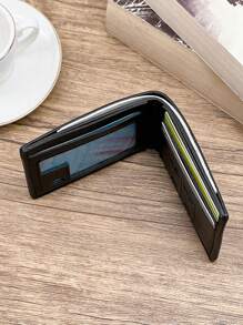 时尚简约柔软男士短款钱包青少年大学生超薄美元钱包迷你钱包礼物礼物礼物送老师男士钱包钱包小钱包男士钱包真皮