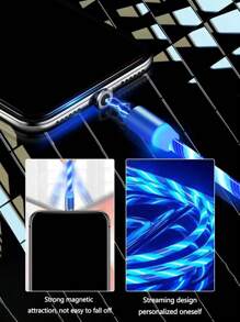 1入組磁性發光數據線 - 藍色 - 查看 8