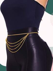Women Waist Chains - Gold - View 2