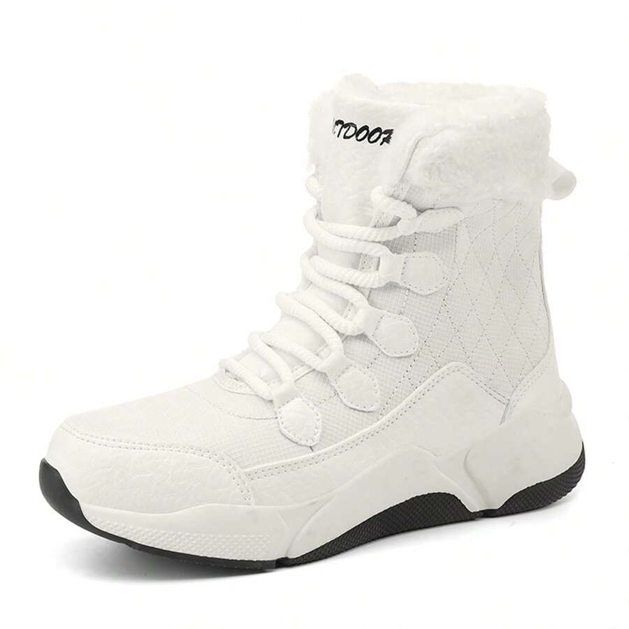 Nuevos Estilos De Botas De Nieve Para Mujeres, Zapatos Deportivos Cálidos Para Mujeres En Exteriores Para Invierno - Blanco - Ver 1