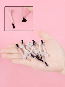 klimonla Dùng một lần Sơn móng tay Chải Với Đầu tròn , Thay thế Đầu cọ Đối với Sơn móng tay , Gel , Cơ sở áo , Áo áo Và Máy bịt kín - trắng - Xem 3