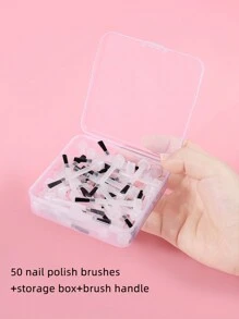 klimonla Dùng một lần Sơn móng tay Chải Với Đầu tròn , Thay thế Đầu cọ Đối với Sơn móng tay , Gel , Cơ sở áo , Áo áo Và Máy bịt kín - trắng - Xem 4