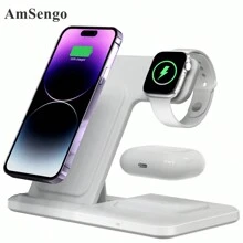 1 件全新 2023 弹出式多功能三合一无线充电器手机支架，兼容 14；快速桌面充电支架兼容 耳机；多功能充电器兼容 多种设备兼容 16 15 14、13、12、11/Pro/Max/Mini/Plus、X、XR、XS/Max、SE、8/Plus，兼容 1-8，兼容 3/2/Pro，兼容 Apple iPad、Android 手机礼物，适合家人、朋友、孩子、生日、圣诞节、冬季、女朋友、男朋友