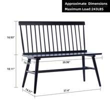 Duhome Spindle Love Seat Wood Bench