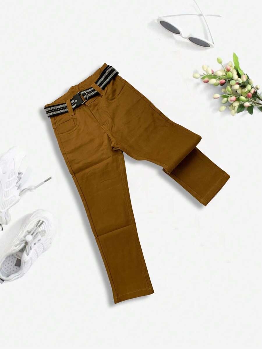 Young Boys Jeans - 駝色 - 查看 1