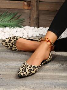 de mujeres con estampado de leopardo de punta Zapatos planos , otoño invierno de moda con casual Zapatillas planas - Multicolor - Ver 7