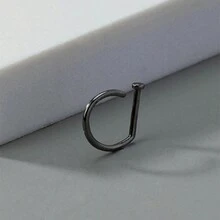 1入組時尚銅鼻環鑲嵌發亮的鼻子穿孔首飾類 - 彩色 - 查看 4