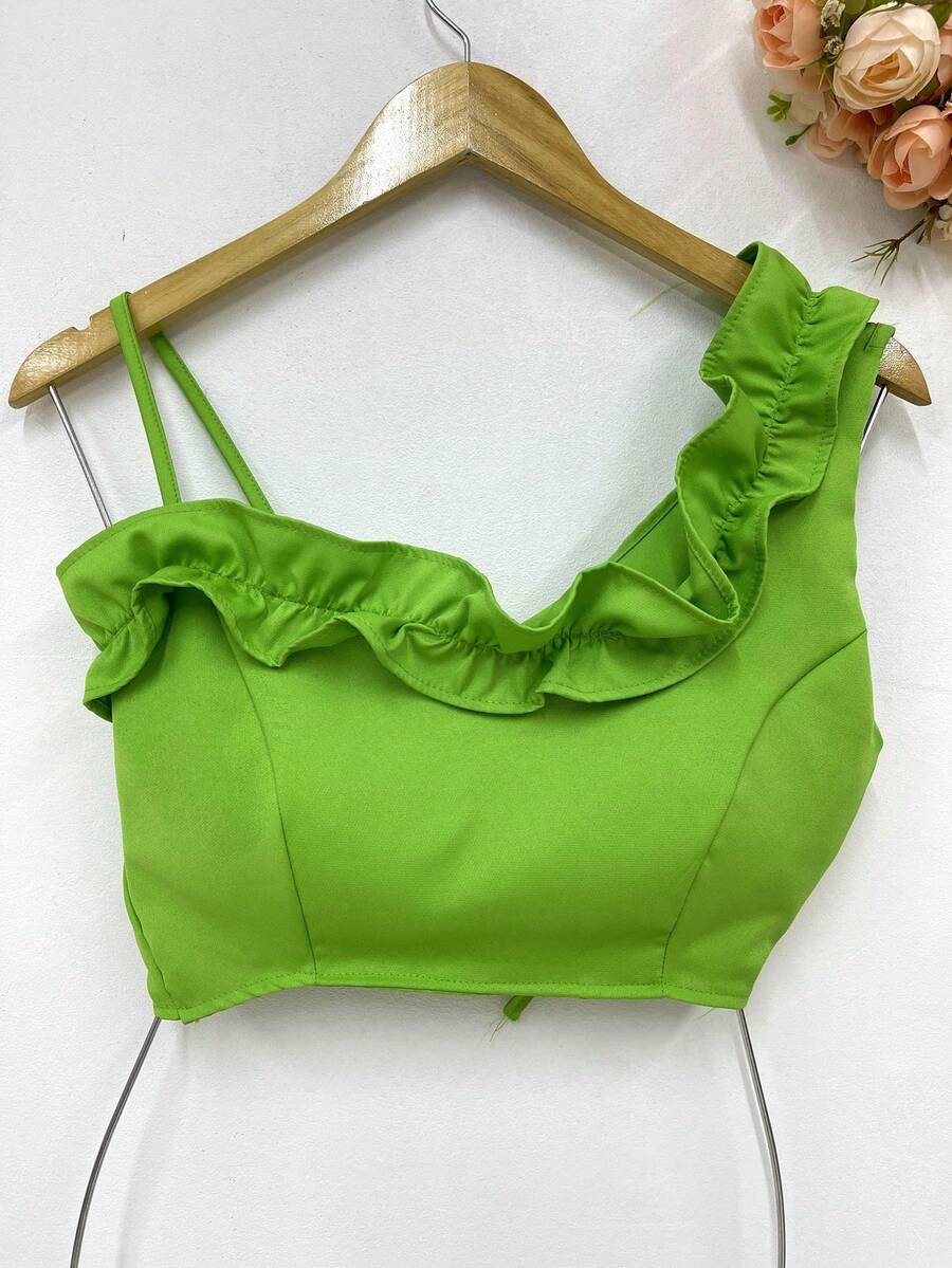 Women Tops - 青檸色 - 查看 1