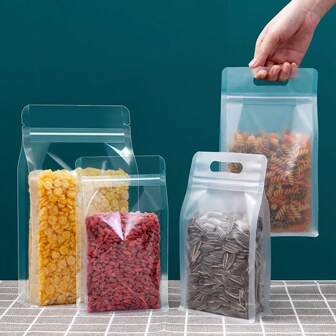 10 个透明食品储存袋婚礼派对礼品袋学校用品食品袋食品盒适用于糖果巧克力饼干等。