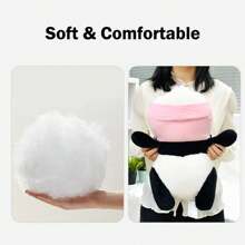 Miniso Gấu Trúc Tutu Nằm Đồ Chơi Nhồi Bông, Gối Dễ Thương Ôm Búp Bê Ngủ Sang Trọng Đồ Chơi, Hoạt Hình Búp Bê Sang Trọng, Trang Trí Nhà Cửa, 45Cm/17.7in - Hồng - Xem 3