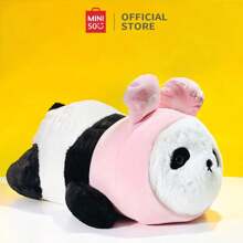 Miniso Gấu Trúc Tutu Nằm Đồ Chơi Nhồi Bông, Gối Dễ Thương Ôm Búp Bê Ngủ Sang Trọng Đồ Chơi, Hoạt Hình Búp Bê Sang Trọng, Trang Trí Nhà Cửa, 45Cm/17.7in - Hồng - Xem 1