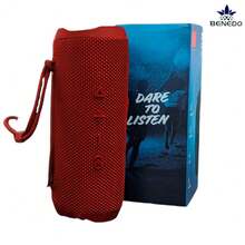 Benedo Flip 6 Bocina Bluetooth 5.1 Portátil  Colores Diferentes SplashProof WaterProof Hasta 12 H de Batería Dare To Listen Manos libres Resistencia al Agua IPX6 speaker altavoz de gran volumen portátil 3 W Con Micrófono para contestar llamadas - Manos libres - Rojo - Ver 2
