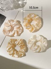 1件/40件装 女士时尚纯色阳光女孩优雅高弹柔软复古大号发圈套装 南瓜发圈 休闲马尾辫头饰 弹性发带 美妆家居发饰 节日配饰 - 彩色 - 查看 6