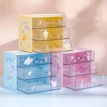 Miniso Sanrio Character 3-Layer Drawer Storage, Desktop Organizer - Cinnamoroll - Blue - View 8