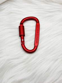 1 Miếng 8cm Dày lên Hình chữ D Khóa Móc Kẹp Với vít Hạt , Máy bay Hợp kim nhôm - Đỏ - Xem 1