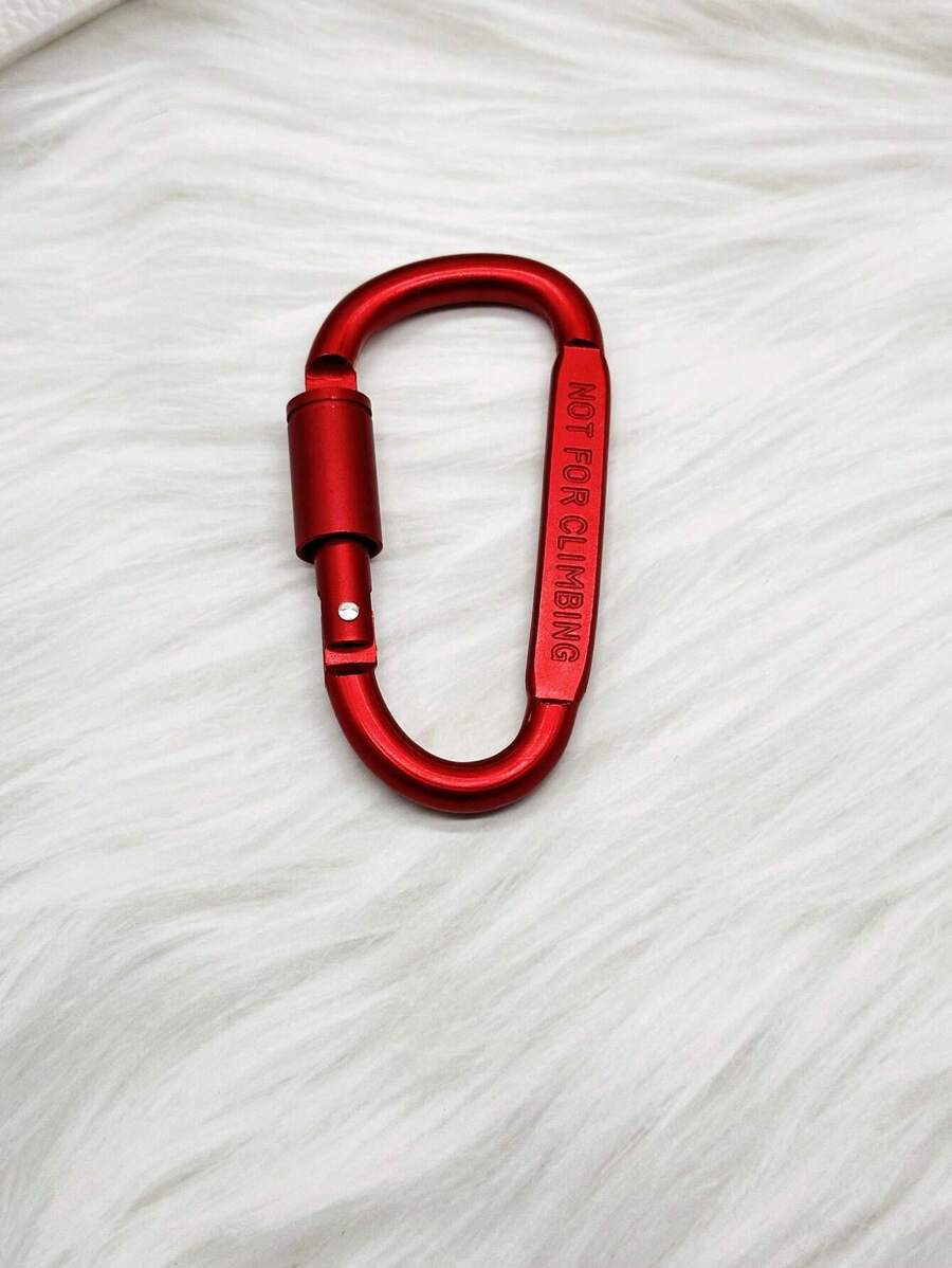 1 Miếng 8cm Dày lên Hình chữ D Khóa Móc Kẹp Với vít Hạt , Máy bay Hợp kim nhôm - Đỏ - Xem 1