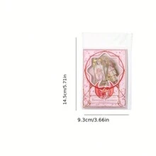 20Pcs Mucha Gallery Series Decorative Laser Gold Sticker Retro Handbook Scrapbooking Label Diy Diary Album Journal Planner - Yellow - View 2