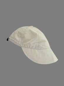 1pc Women's Beige Baseball Cap, Simple Style Suitable For Daily Use - Beige - View 5