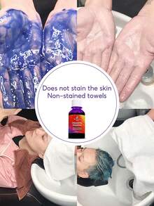 （SNOW SILVER）固定颜色洗发水染发剂 - 半永久性染发剂，无动物实验，20 种颜色 - 銀色 - 查看 9