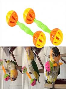 1pc Ball Design Bird Bell Toy - Multicolor - View 1