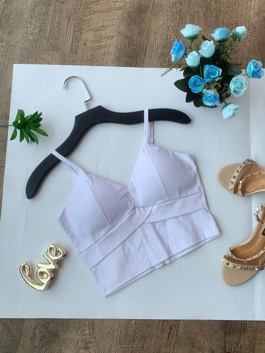 Women Tank Tops & Camis - 白色 - 查看 1