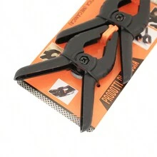 KMT 2PCS 75mm/3inch Professional Plastic Small Spring Clamps Heavy Duty for Crafts or Plastic Clips and Backdrop Clips Clamps - Black - View 5