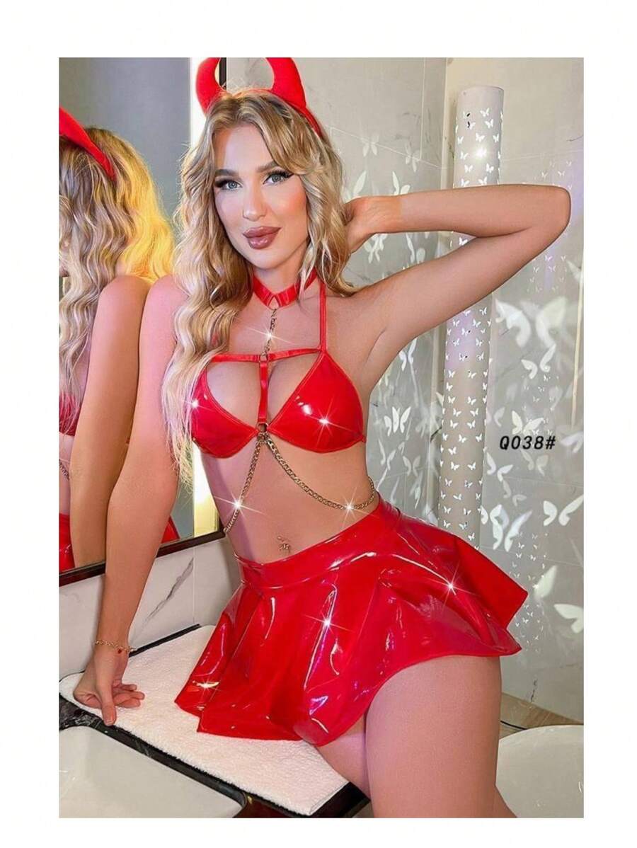 Devil Costume - Red - View 1