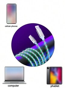 Cáp dữ liệu sạc nhanh 1 cái - Nhiều màu - Xem 8