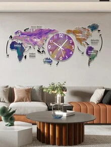 1 件藝術掛鐘,現代簡約客廳裝飾亞克力鐘,創意設計,時尚奢華