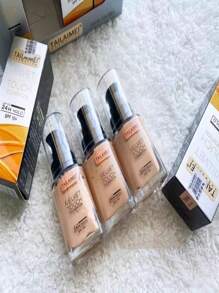 Base De Maquillaje Tailaimei Velvet Touch Alta Cobertura 104 es el color más claro, Tostado es el color medio y Wheat es el color más oscuro. - 104 Light Ivory - Ver 9
