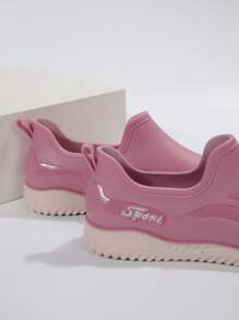 女士厨房防水防滑耐磨软底工作鞋 - 粉色 - 查看 7