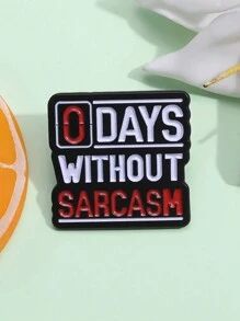 1 Miếng Niềm vui Và Tiếng Anh Không có A Giường đơn Của Men răng Kim băng Hoạt hình Trâm cài Cổ áo tây Huy hiệu Đồ trang sức Qủa tặng Vui - Nhiều màu - Xem 4