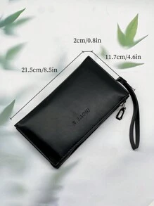 HOVI'S Borsa da toilette da lavaggio, borsa a mano da uomo per l'archiviazione aziendale, borsa a polso con stampa a rilievo, borsa a busta da uomo, borsa a tracolla, borsa quadrata, regalo di San Valentino nero, portafoglio, borsa in pelle, regali di viaggio, borsette vintage di San Valentino, borsa nera di San Valentino, accessori per le vacanze, adesivi per borse, regali di San Valentino invernali