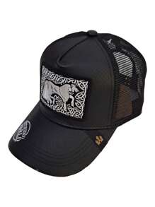 Gorra de béisbol para uso diario de hombre, regalo de verano para amigo en la calle - Negro - Ver 3