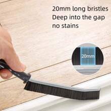 Brosse À Longue Bande Pour Carrelage De Cuisine, Nettoyage Des Coins Morts, Brosse Multifonctionnelle Pour Fenêtre, Porte Coulissante, Brosse Dure