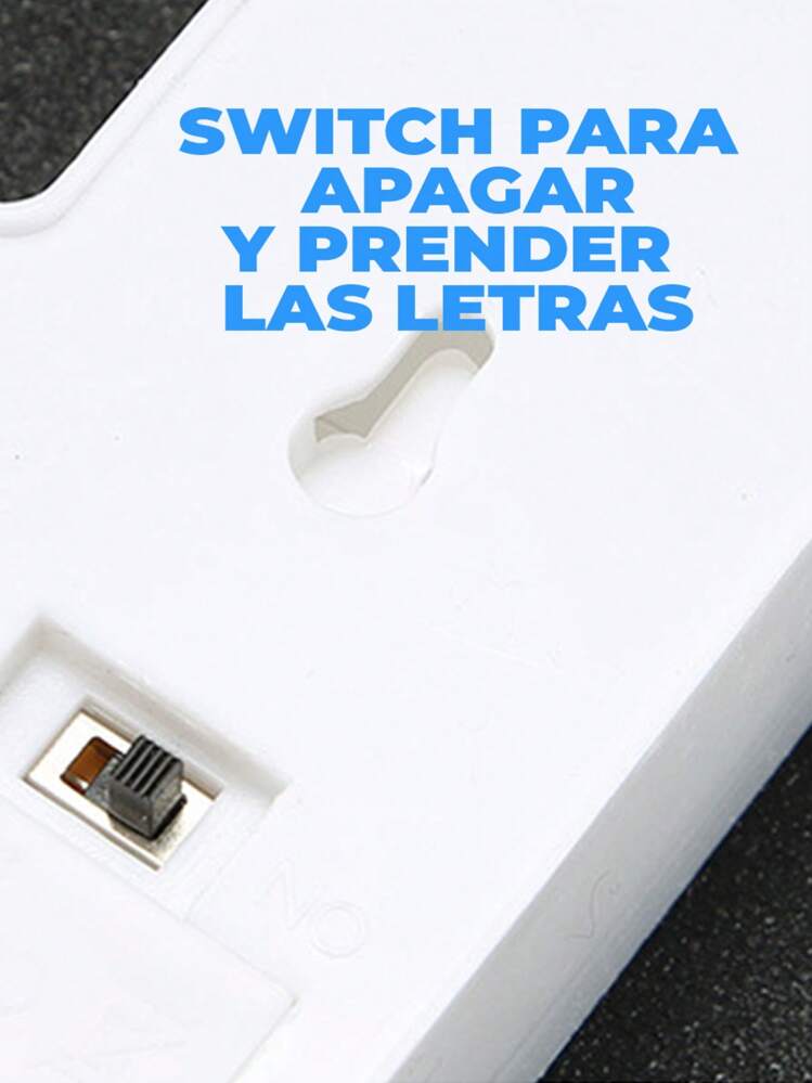 Foco Lampara Led.54 Letras personalizables Luces LED cálidas Decoración creativa y única ELE-GATE - CC - Añade 3