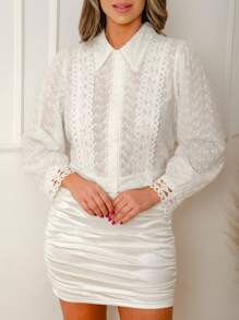 Women Blouses - trắng - Xem 3