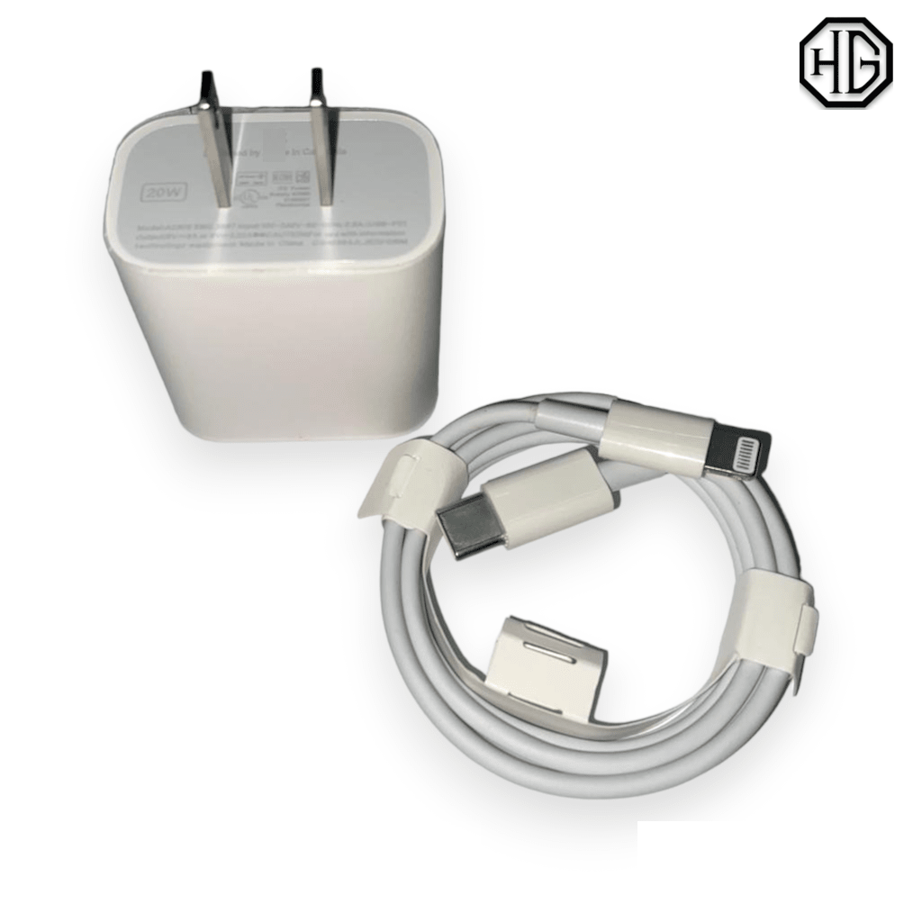Cargador 20w Tipo C con cable C a lightning Carga rápida para iPhone 11, 12, 13, 14