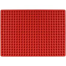 468 腔迷你圓形矽膠模具/巧克力片模具/狗零食盤/半球形糖果模具用於製作果凍、焦糖、餅乾 - 紅色 - 查看 1