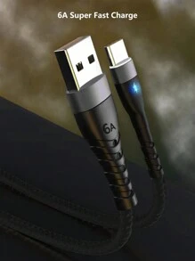 1入組編織快充數據綫 - 黑色 - 查看 7