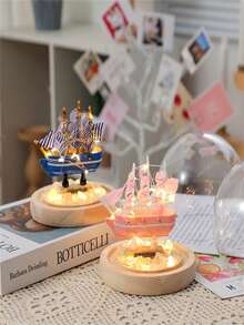 Lámpara nocturna de tulipanes DIY，Faros de cama del dormitorio de flores simuladas，Lámparas recargables de tulipanes LED hechas a mano，Adecuado para cumpleaños, vacaciones, fiestas, bodas, decoración de habitaciones (USB-Rosa) - Rosa - Ver 5