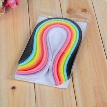 26 Màu sắc 3MM Rộng 39cm Dài Giấy Dải Thủ công Giấy Thích hợp Đối với DIY Tác phẩm nghệ thuật - Màu be - Xem 2