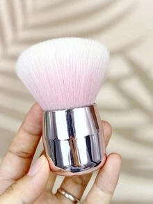 1支蘑菇形狀的散粉刷,額外大的指甲灰塵刷,清潔刷,超柔軟蓬鬆的化妝刷 - 藕粉色 - 查看 7