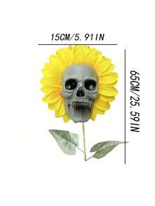 1 Miếng , Halloween Hoa Hướng dương Sọ Đầu Sân vườn Đồ trang trí , Hoa Hướng dương Sọ Đầu Rùng rợn Prop Sân vườn Bắt chước Hoa Đồ trang trí , Sân trong Sân vườn Trang trí , Nhà  Trang trí , Phòng Trang trí , Con đường Trang trí - Nhiều màu - Xem 5
