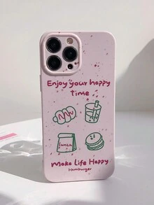 Guca Woven Purple Sausage Burger Tpu Full Body Protective Case Compatible With Apple Iphone - Multicolor - View 1