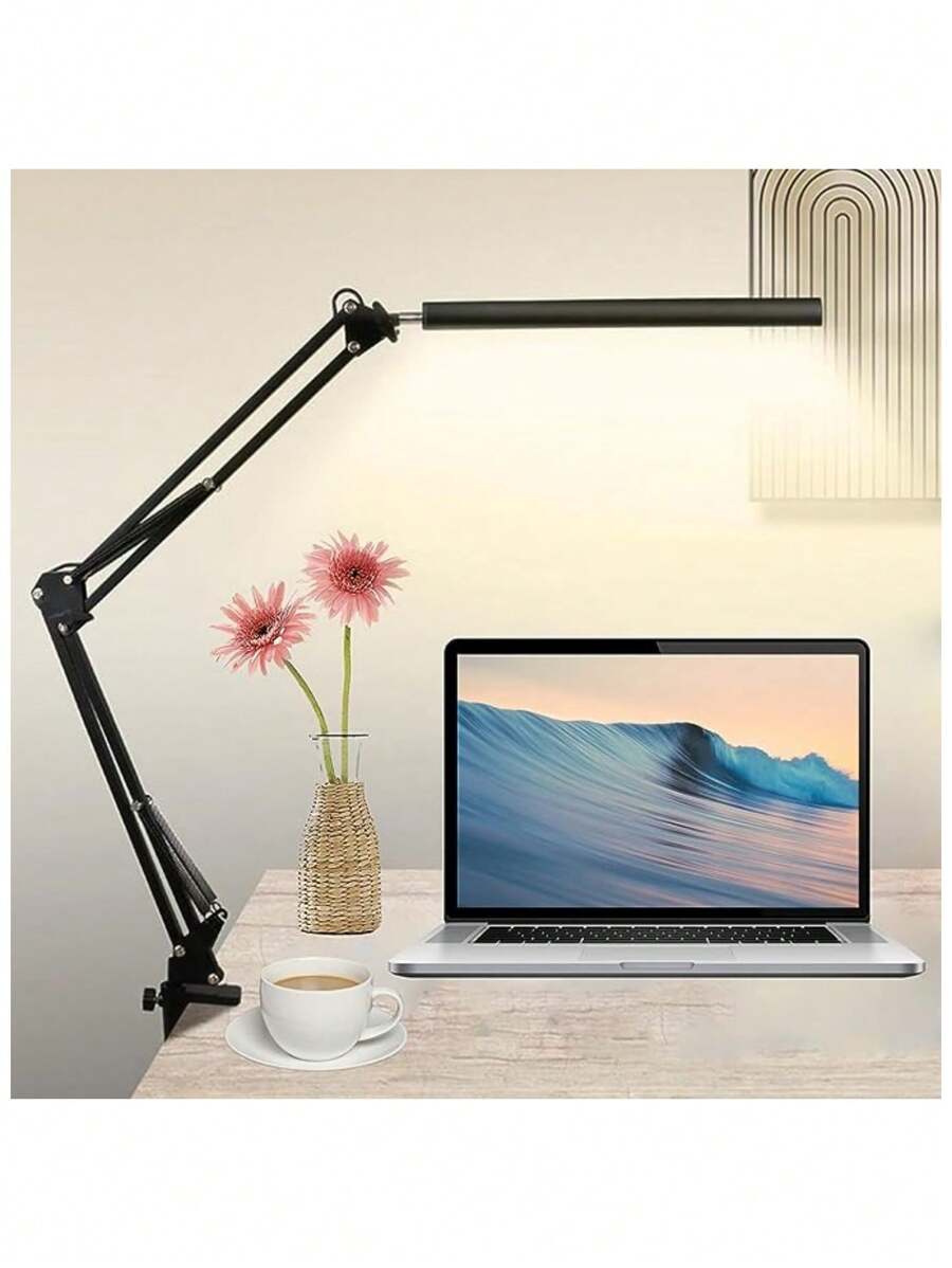 Lámpara LED Bluelander de Escritorio: Versatilidad, Ahorro de Energía y Protección Ocular en un Diseño Moderno. - Negro - Ver 1