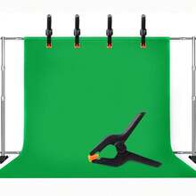 KMT 2PCS 75mm/3inch Professional Plastic Small Spring Clamps Heavy Duty for Crafts or Plastic Clips and Backdrop Clips Clamps - Black - View 4